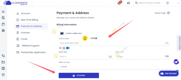 cloudways信用卡支付